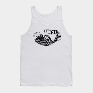 Morris 10-4 vintage British classic car (black) Tank Top